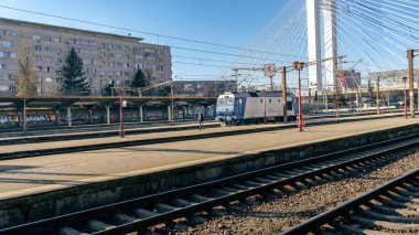 Bükreş Kuzey Tren İstasyonu 'nda Tren (Gara de Nord Bucuresti)