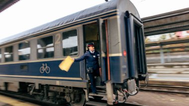 Bükreş Kuzey Tren İstasyonu 'nda Tren (Gara de Nord Bucuresti)