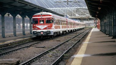 Bükreş Kuzey Tren İstasyonu 'nda Tren (Gara de Nord Bucuresti)