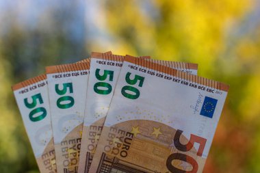 EURO Para Birimi Banknotu. EUR Para Birimi