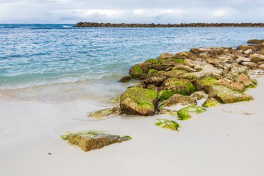 Labadee egzotik tropikal plajı, Haiti, Karayip Denizi