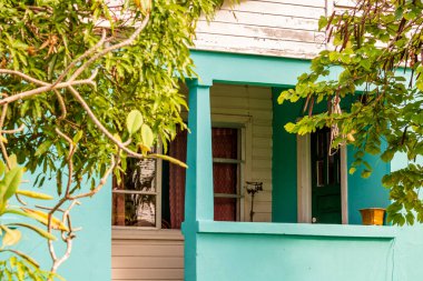 St. John, Antigua ve Barbuda 'daki eski ev.