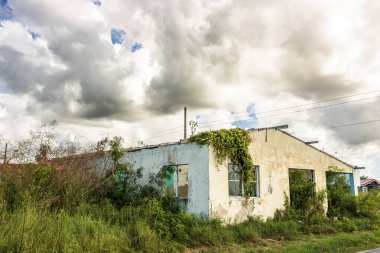St. John, Antigua ve Barbuda 'daki eski ev.