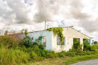 St. John, Antigua ve Barbuda 'daki eski ev.