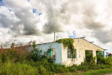 St. John, Antigua ve Barbuda 'daki eski ev.
