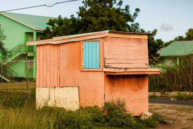 St. John, Antigua ve Barbuda 'daki eski ev.