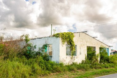 St. John, Antigua ve Barbuda 'daki eski ev.