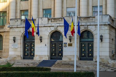 Romanya 'nın Bükreş kentindeki İçişleri Bakanlığı binasının manzarası