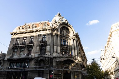 Eski Bükreş kentinin binaları - Romanya 'nın başkenti, şehir ve mimari