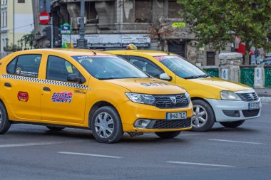 Bükreş, Romanya 'da trafik sıkışıklığı, trafik yoğunluğu
