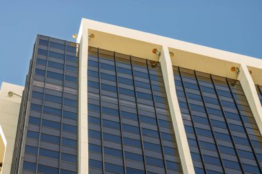 Miami, Florida şehir merkezi finans bölgesi. ABD şehir silüeti ve gökdelenleri