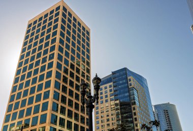 San Diego, California şehir merkezi finans bölgesi. ABD şehir silüeti ve gökdelenleri