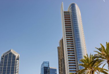 San Diego, California şehir merkezi finans bölgesi. ABD şehir silüeti ve gökdelenleri