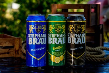 Stephans Brau bira kutusu - su damlacıklarını buharlaştırma, arka plan