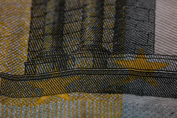 5 Avro banknotları. Tasarruf, gelir veya yatırımı temsil eden Avro para arkaplanı