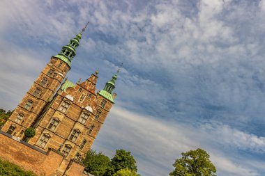 Rosenborg Kalesi, Kopenhag, Danimarka Kraliyet Sarayı. King Garden, Kopenhag 'ın en eski ve en çok ziyaret edilen parkı.