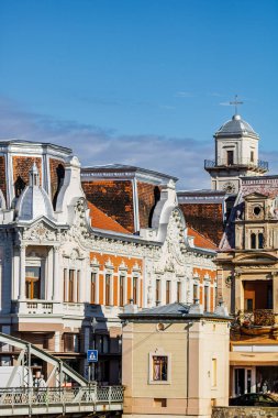 Romanya 'nın Lugoj kentindeki eski binalar