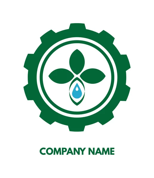 Godło Rolnicze Etykieta Tabliczka Szablon Projektu Dla Twojej Firmy Ekologicznej — Wektor stockowy