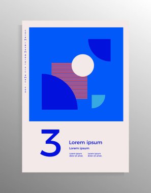 Broşür, broşür, klasör, kitap, poster için kapak tasarımı. Metnin için yer alan vektör geometrik şablon.
