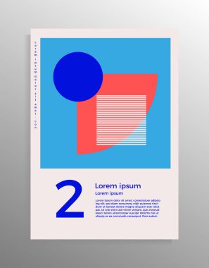 Broşür, broşür, klasör, kitap, poster için kapak tasarımı. Metnin için yer alan vektör geometrik şablon.