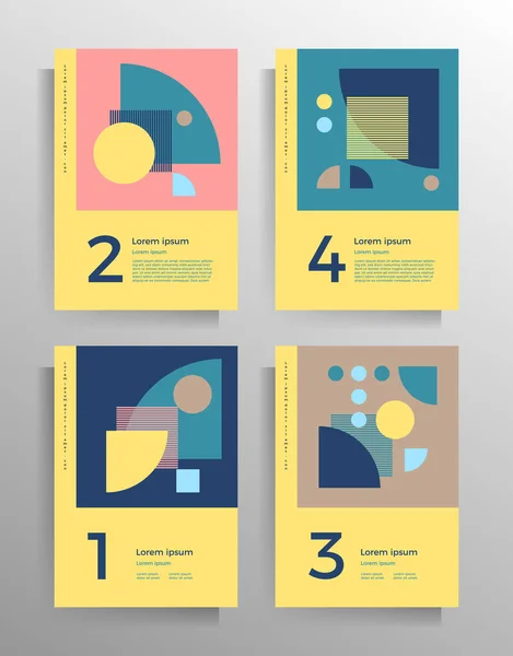 Cover Design Für Folder Broschüre Booklet Buch Poster Flyer Satz — Stockvektor