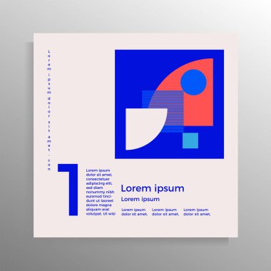 Broşür, broşür, klasör, kitap, poster için kapak tasarımı. Metnin için yer alan vektör geometrik şablon.