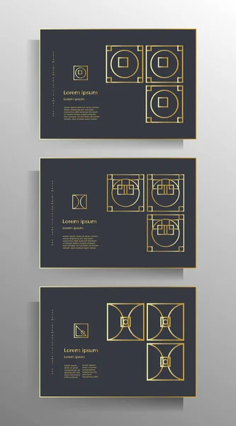 Дизайн Обложки Брошюры Буклета Книги Плаката Листовки Набор Векторных Геометрических — стоковый вектор