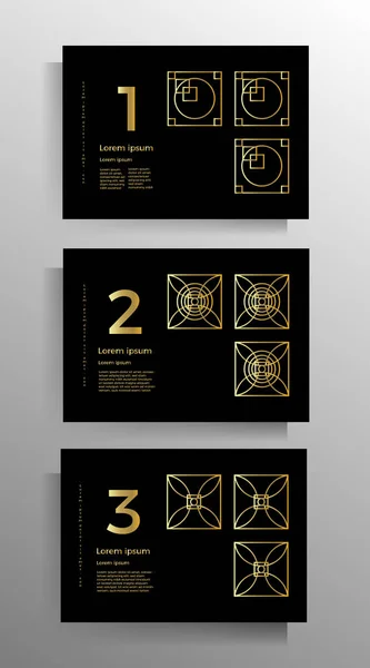 Дизайн Обложки Брошюры Буклета Книги Плаката Листовки Набор Векторных Геометрических — стоковый вектор