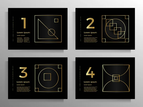 Copertina Brochure Libretto Libro Poster Volantino Set Modelli Geometrici Vettoriali — Vettoriale Stock
