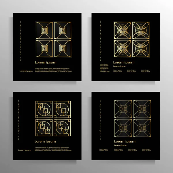 Cover Book Brochure Booklet Flyer Poster Folder Modern Geometric Design — стоковый вектор