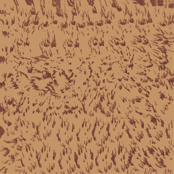 卷曲质感 带有画笔的棕色抽象矢量背景 — 图库矢量图片