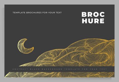 Portföy, broşür, poster, kitap, dergi, klasör, broşür, katalog için kapak tasarımı. Grafik soyut dokusu olan vektör şablonu.