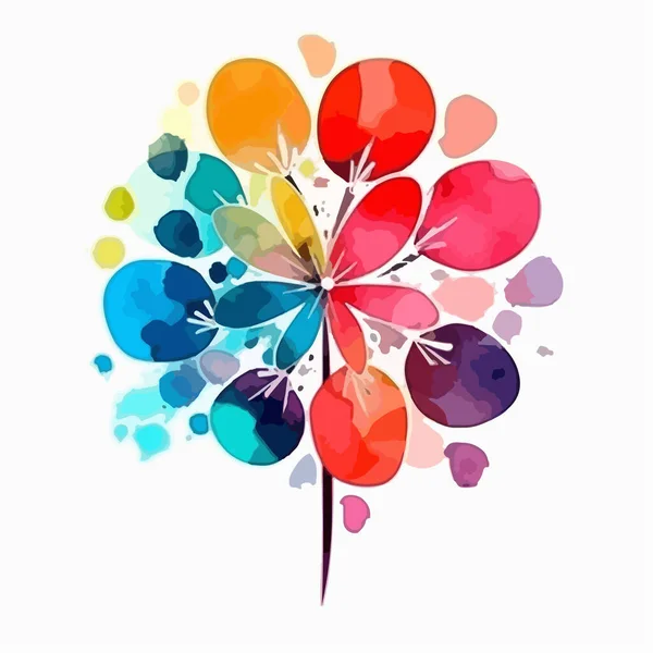 Fond Fleur Coloré Illustration Vectorielle — Image vectorielle