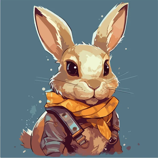 可爱的兔子 矢量插画 — 图库矢量图片