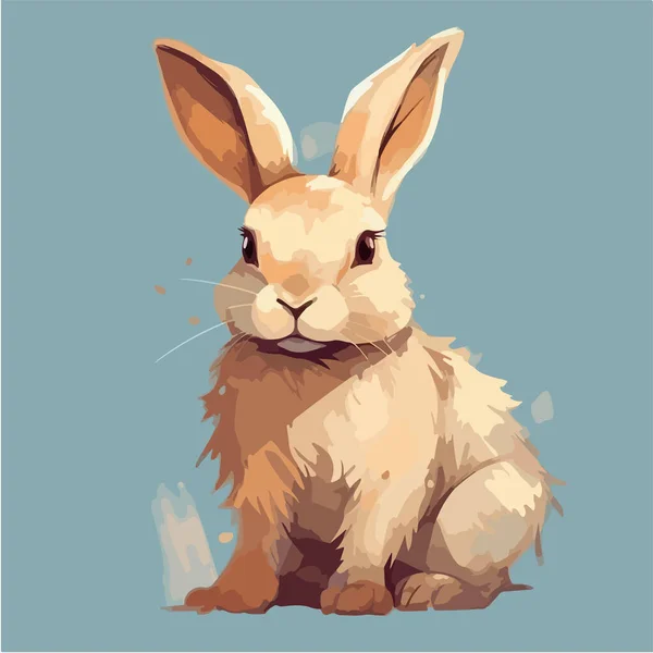 背景上可爱的兔子 — 图库矢量图片