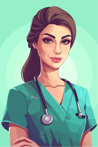 Infirmière Uniforme — Image vectorielle