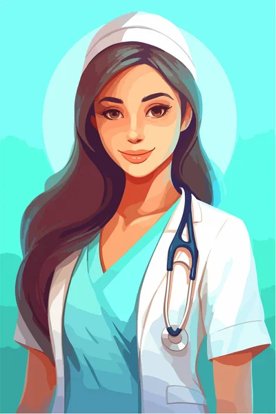 Beautiful Nurse Uniform — Stock Vector