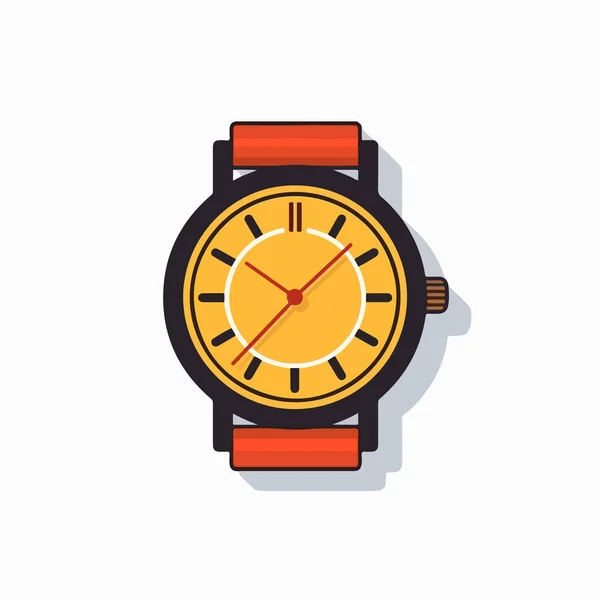 Icono Reloj Aislado Vector Ilustración — Vector de stock