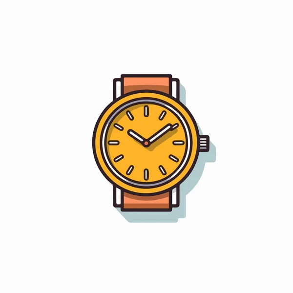 時計の色のアイコン ベクターイラスト — ストックベクタ