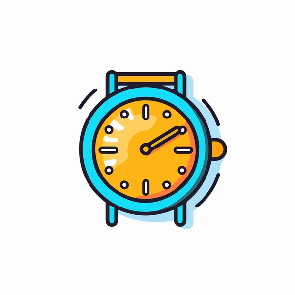 Relógio Vetor Design Ícone Tempo —  Vetores de Stock