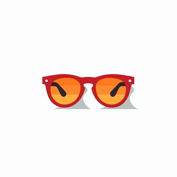 Flat Vector Sunglasses Vector Illustration Summer Accessory — Stock Vector