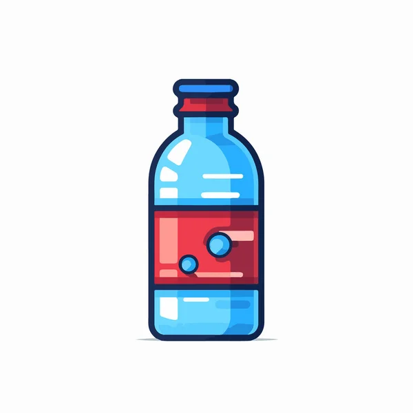 Vektor Icon Design Von Plastikflaschen Mit Wasser Den Händen — Stockvektor