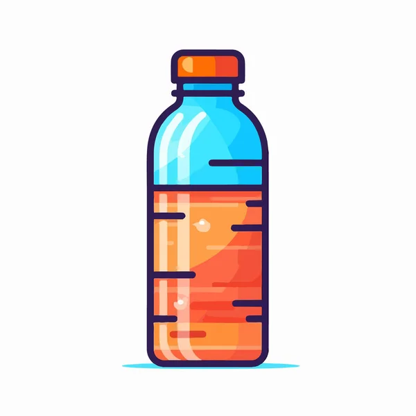 Пляшка Води Рідкою Водою Вектором Пляшки — стоковий вектор
