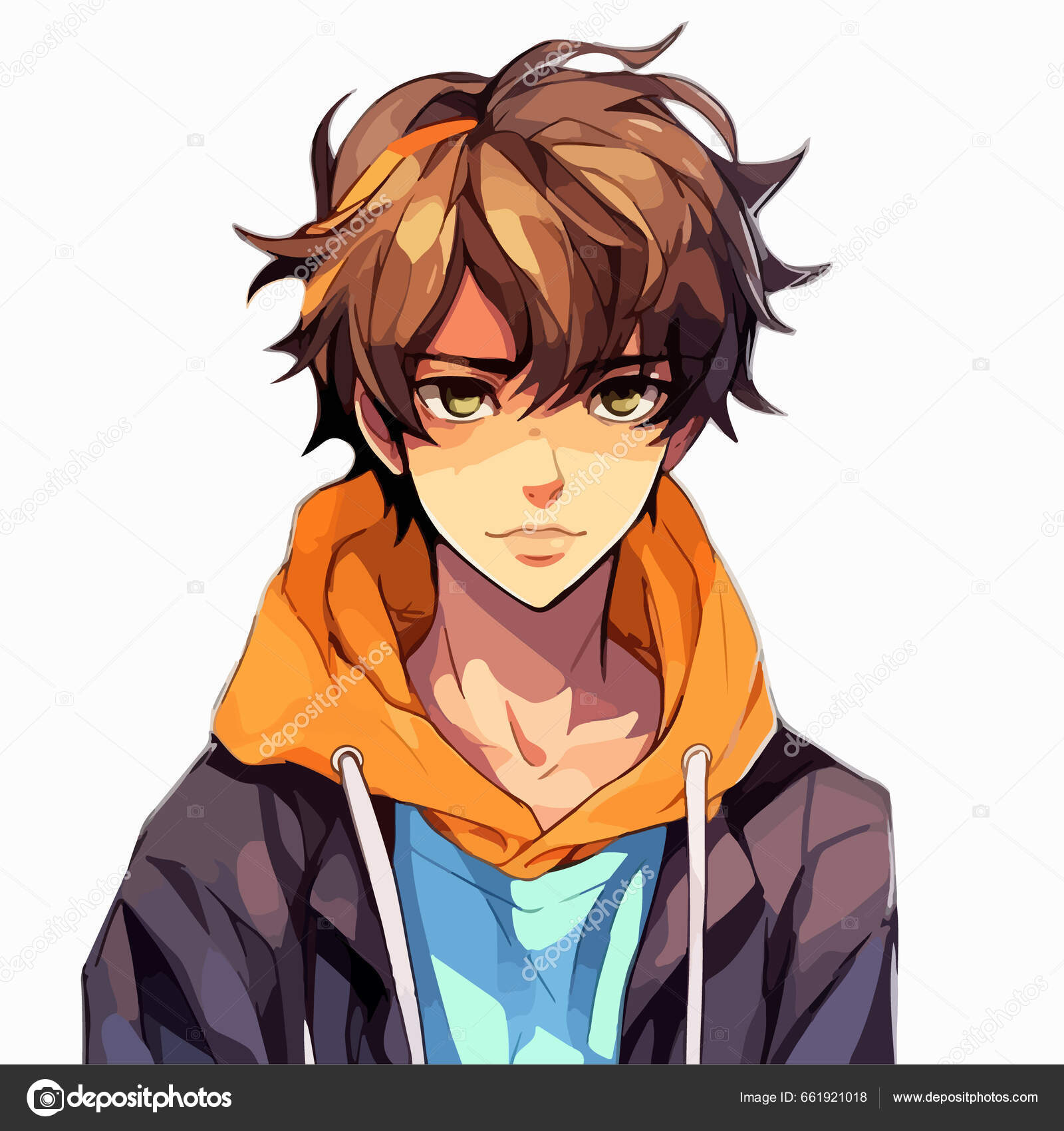 Anime chico 2025 con capucha