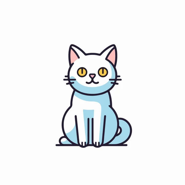 Niedliche Katze Vektor Illustration — Stockvektor