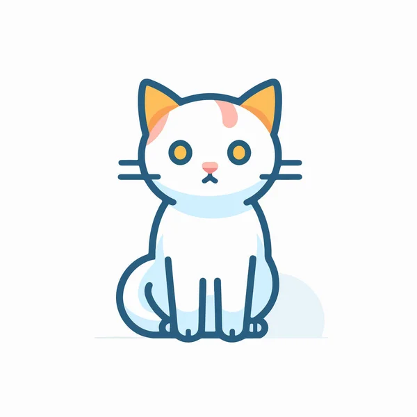 Cat Eyes Flat Icon Vector Illustration — Stock Vector