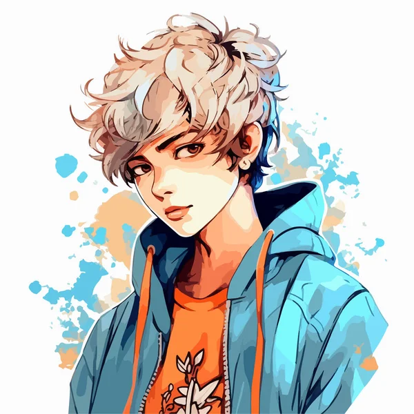 cute anime boy cartoon 2770568 Vector Art at Vecteezy