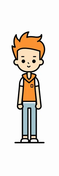 Хлопчик Іконка Дизайн Хлопчик Дитинство Люди Люди Тема Векторні Ілюстрації — стоковий вектор