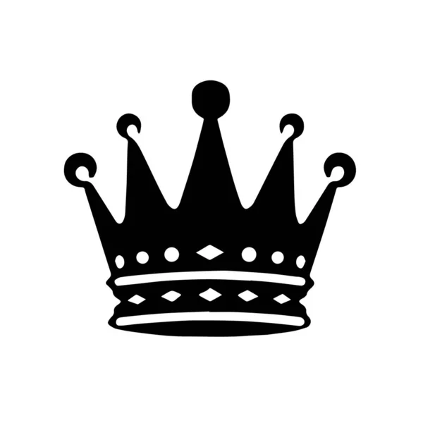 Królewska Ikona Korony Prosty Ilustracja Króla Wektor Ikona Dla Web — Wektor stockowy