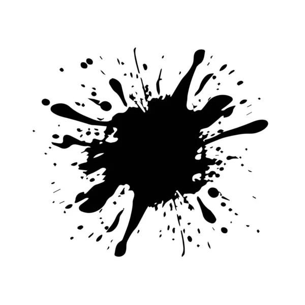 Διανυσματική Απεικόνιση Χέρι Πιτσιλιές Μπογιάς Εικονογράφηση Διανύσματος — Διανυσματικό Αρχείο
